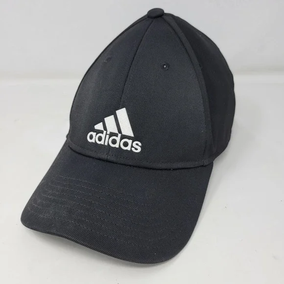 Adidas Aeroready Black Adjustable Baseball Hat Embroidered‎ Logo RN 90288