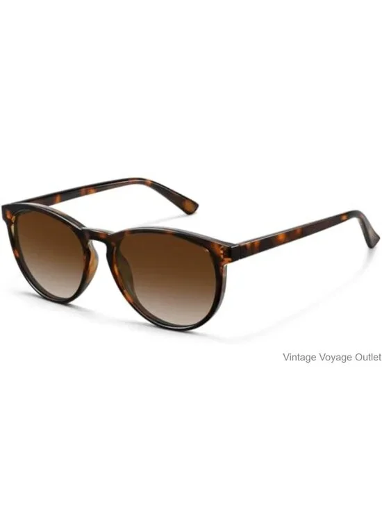Retro Round Polarized Sunglasses for Women Vintage Style UV400