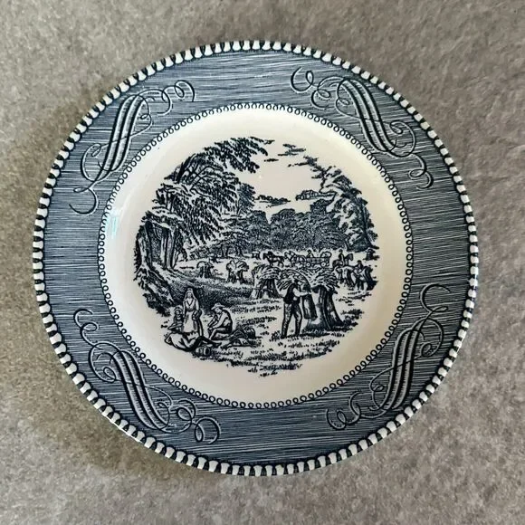 3 Vintage Royal China Currier & Ives 6 3/8
