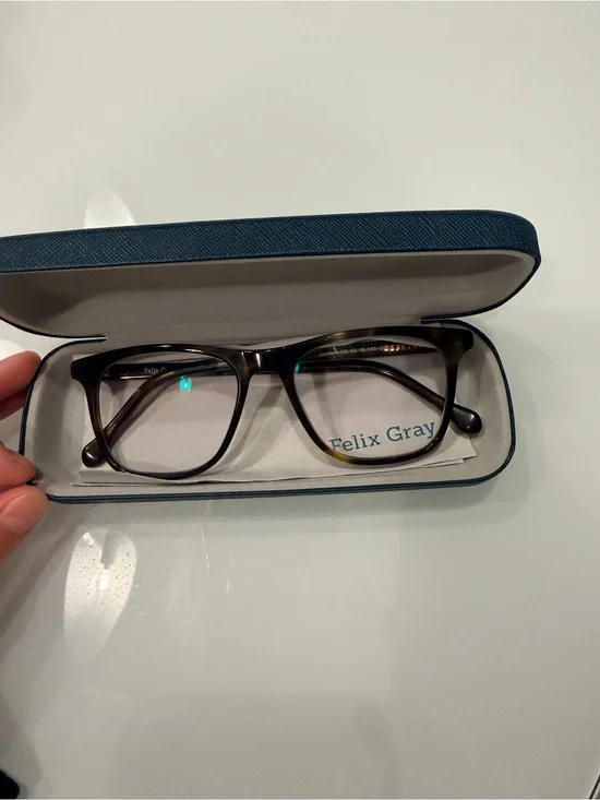 Felix Gray Tortoiseshell Blue Light Glasses with Case