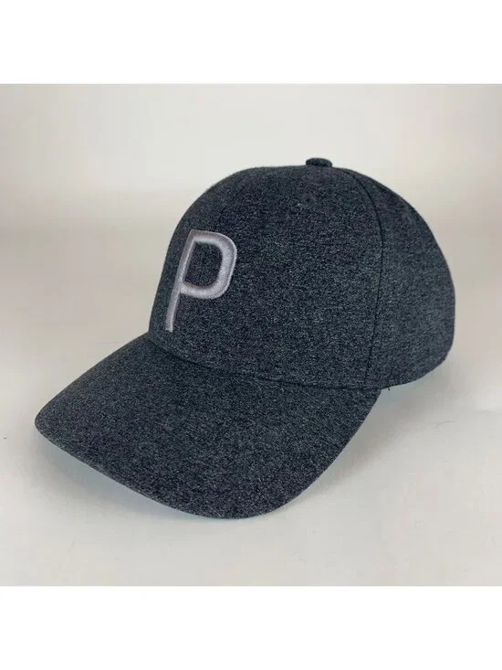 Puma Golf Mens Charcoal Gray Snapback Hat