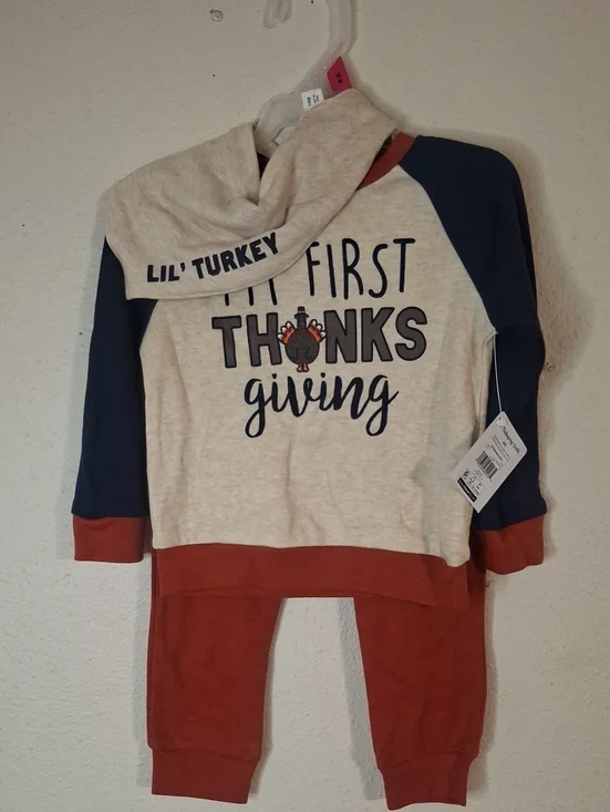 Lil' Turkey First Thanksgiving Set size 18 months NWT