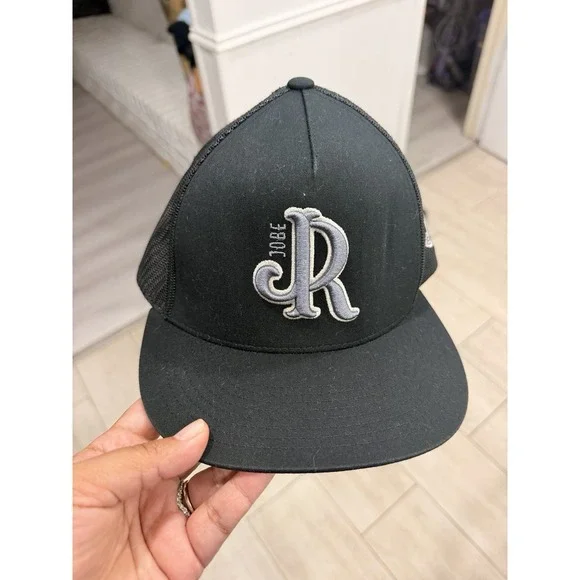 JJR Jobe Trucker Hat Yupoong Classics Black Mesh Snapback Cap Richardson Style