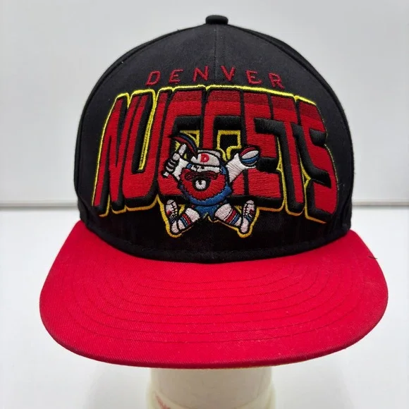 Denver Nuggets Hardwood Classics 9FIFTY Snapback Hat New Era OSFM Black Red‎