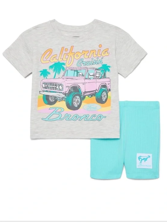 Girls 4T Ford Bronco Shorts Set