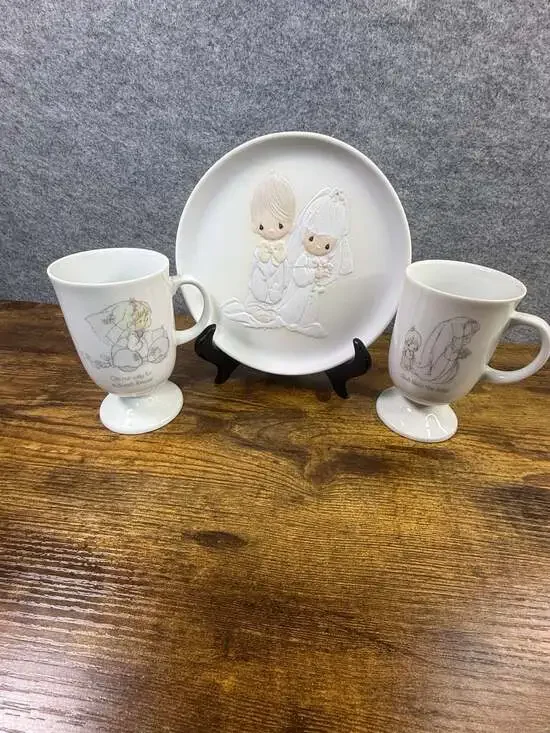 Precious Moments Wedding Collection Set: Three-piece wedding set
