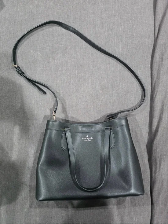 🖤🩶Classic & Versatile Kate Spade New York Leather Satchel Crossbody