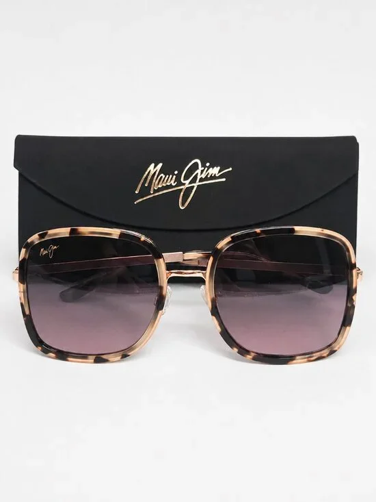 Maui Jim Pua RS865-09 Women’s Sunglasses Pink Tortoise Maui Rose Polarized NWOT