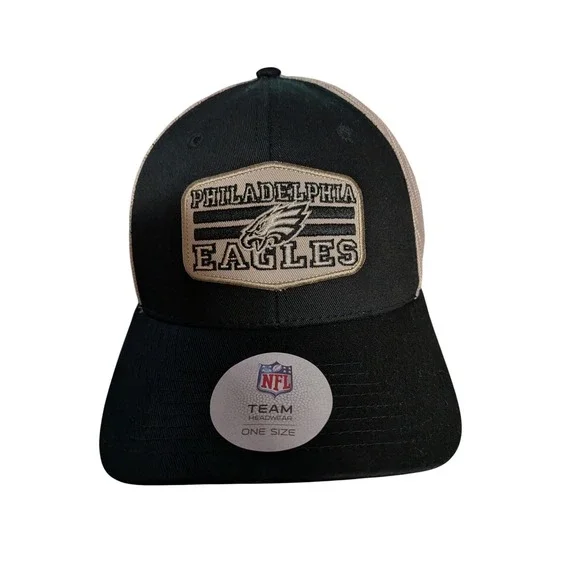 NFL Team Headwear Tan Trucker Hat Snapback Mesh Back Baseball‎ Cap New With Tags