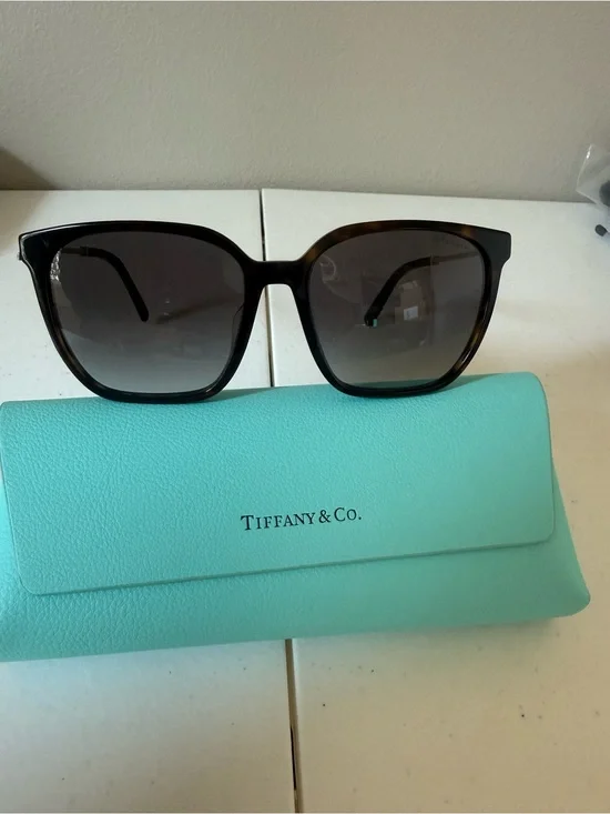 Tiffany & Co. Women's Tortoiseshell Sunglasses - Black Gradient Lenses