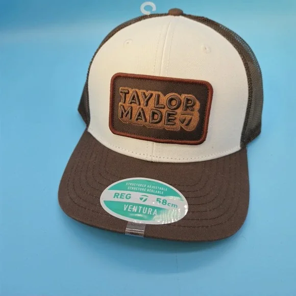TaylorMade Ventura Trucker Hat Mesh Snapback Golf Cap Travel Vacation