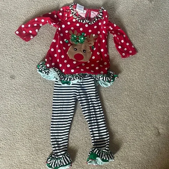 Reindeer Christmas Outfit 2T‎