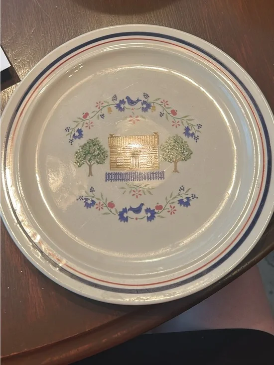Newcor Homespun stoneware dinner plates- set of 5