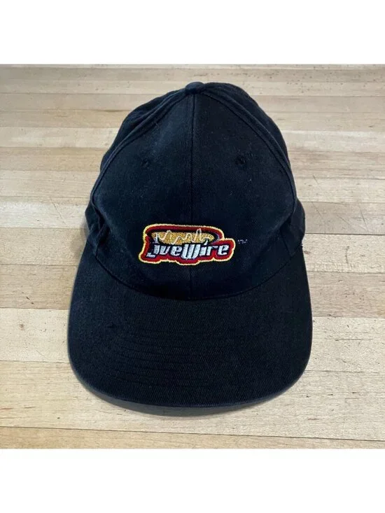 Mountain Dew Mens Vintage LiveWire 90s Embroidered Trucker Hat L/XL Black SP EXC