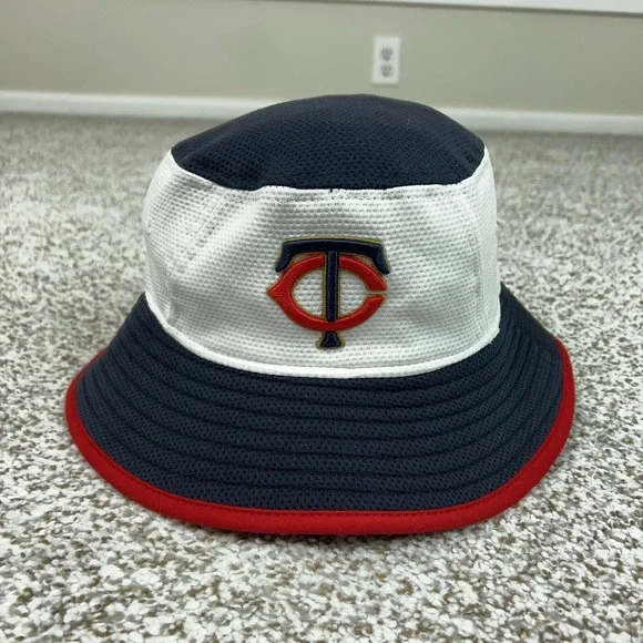Minnesota Twins Hat Bucket Mens One‎ Size Blue White MLB Baseball New Era Sport
