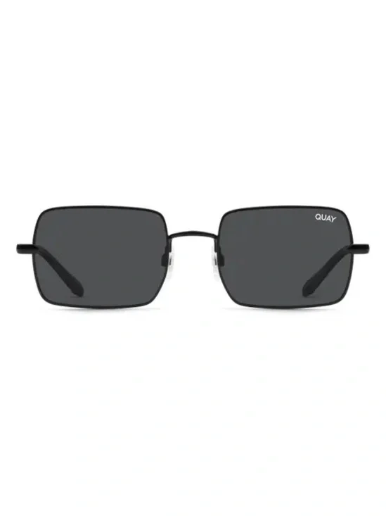 QUAY TTYL Rectangle Sunglasses in Black - Polarized - NWT