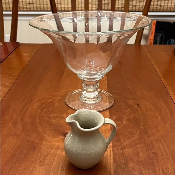 VTG Simon Pearce Belmont Pottery Small Creamer Crackle Ivory