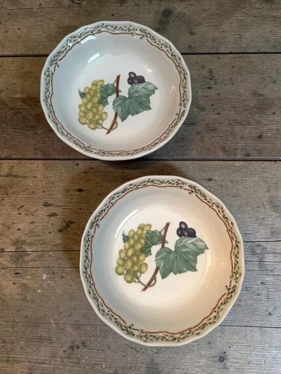 Noritake Casual Gourmet Harvest Bowls Set Of 2 7941 Freezer/Oven/Microwave Safe