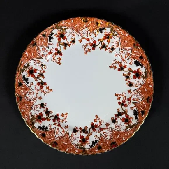 Radfords Fenton Imari Gold Victoria Pattern Scalloped Edge Plate 8