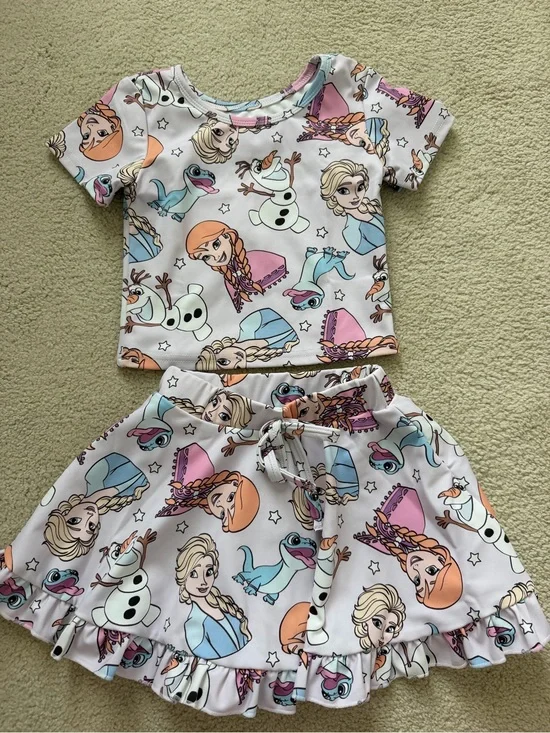 5T Girls Frozen Character Two-Piece Set