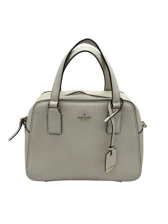 Kate Spade White Saffiano Leather Cameron Street Little Babe Satchel