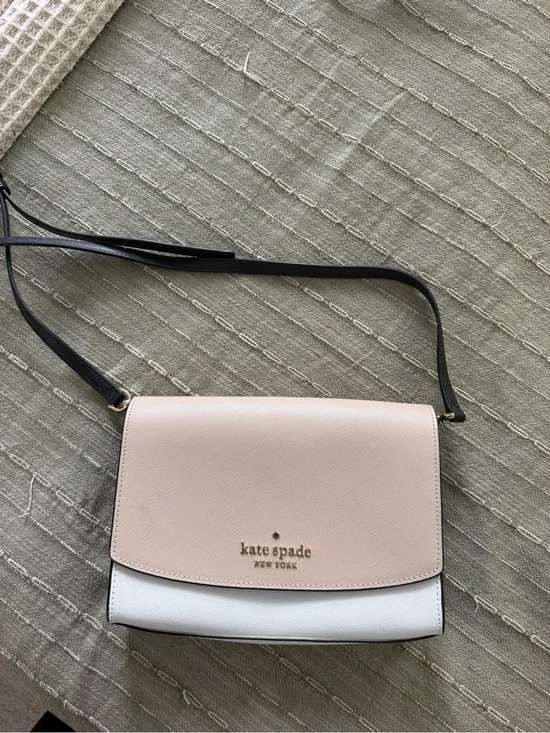 kate spade Two-Tone beige, White & Black Crossbody Bag
