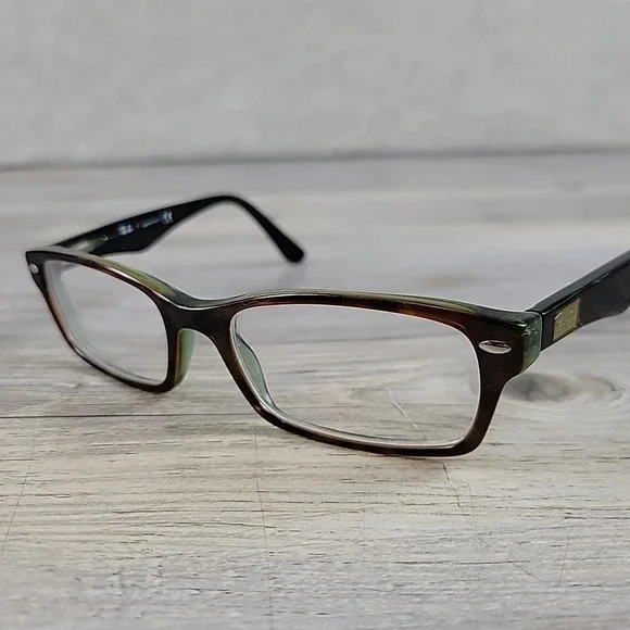 Ray-Ban RB5206 2445 Eyeglasses  Green Brown Tortoise 52-18-140 Frames‎ Only