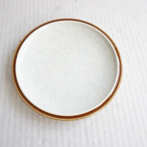 Mikasa Natural Beauty C‎ 9000 Small Plate Speckled Tan Brown Rim Made Japan