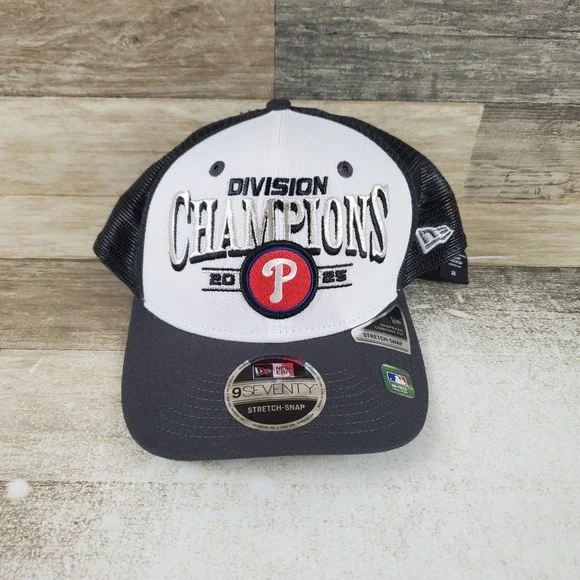 Philadelphia Phillies Hat New Era 2025 Postseason 9SEVENTY Stretch Snap Trucker