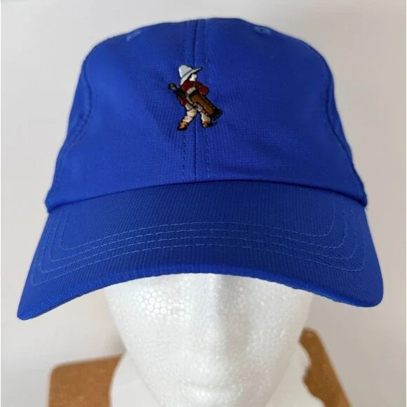 AHEAD Performance Golf Hat UPF 50+ 2023 The Ross Classic Fit Strap Back Blue