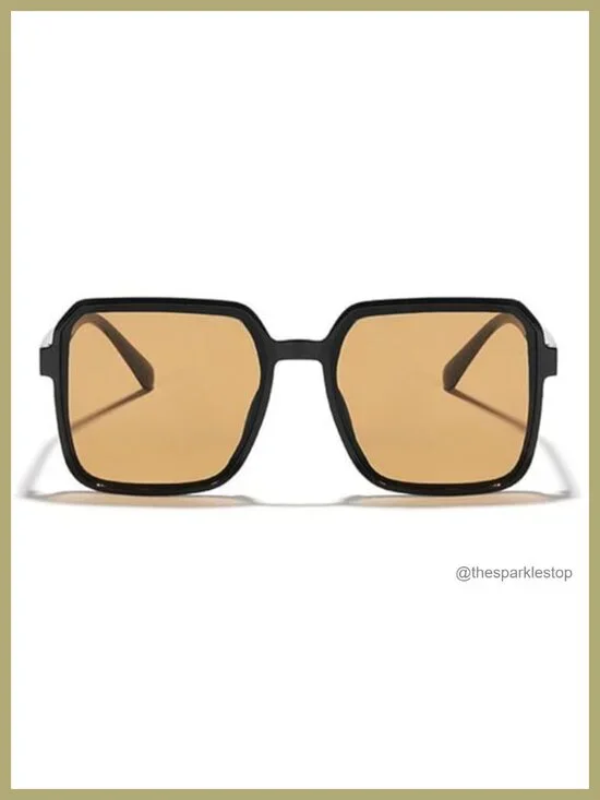 Vintage Oversized Square Sunglasses UV400 Women Unisex