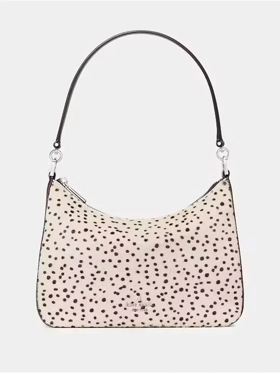 Kate Spade New York Margot Haircalf Medium Convertible Shoulder Bag,Natural NWT