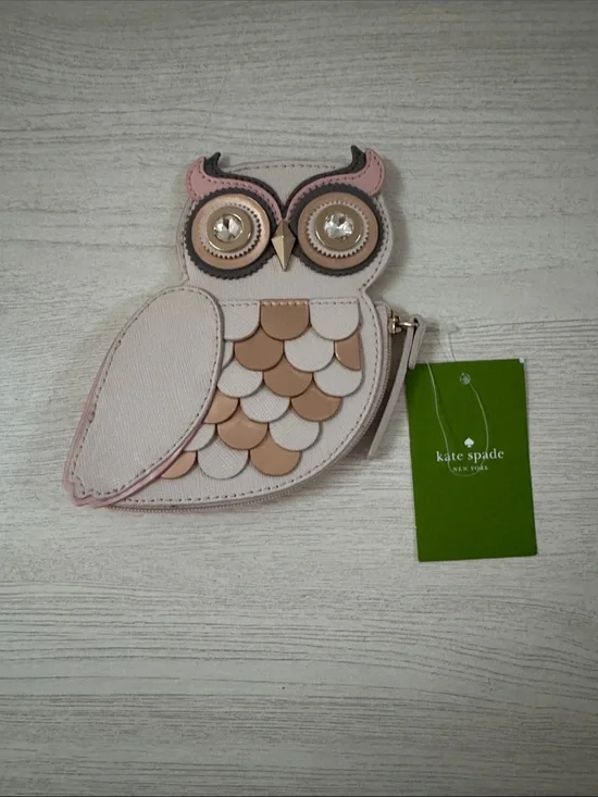 kate spade Blaze a Trail Owl Coin Purse NWT