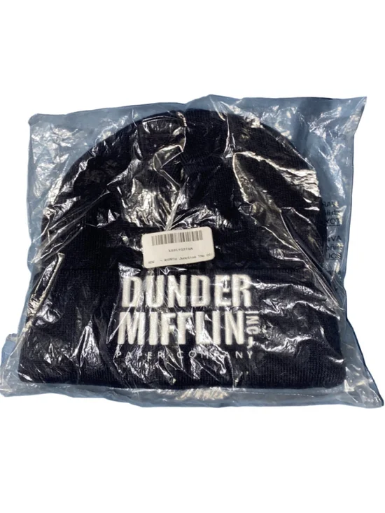 Ripple Junction Official Dunder Mifflin Knit Beanie Hat Black White NWT