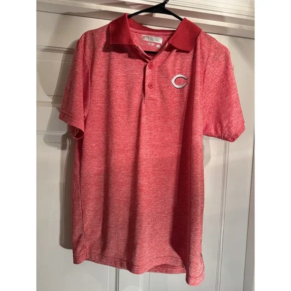 MLB Genuine Merchandise Cincinnati Reds Golf Polo Shirt Men's Medium