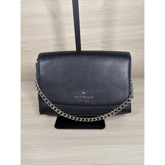 Kate Spade Carson Convertible –‎ Black Saffiano Leather – NO CROSSBODY STRAP
