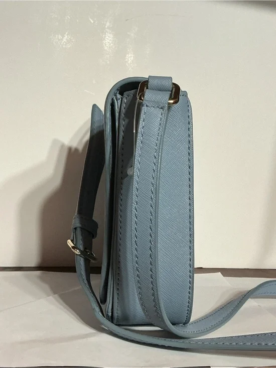 kate spade light blue leather crossbody bag