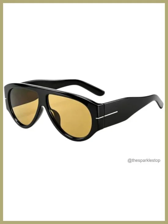 Oversized Square Sunglasses for Women UV400 Protection Thick Frame Retro Shades