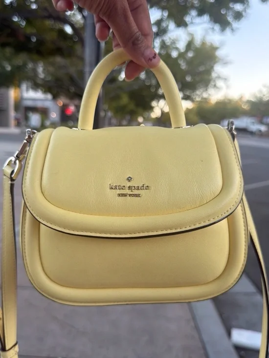 kate spade Lemon Yellow Mini Top-Handle Crossbody Bag