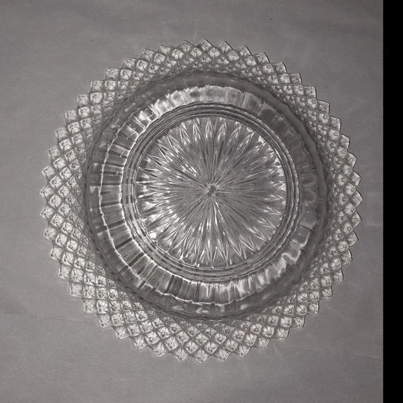 1930s Vintage Miss America Anchor Hocking Starburst pattern clear depression gls