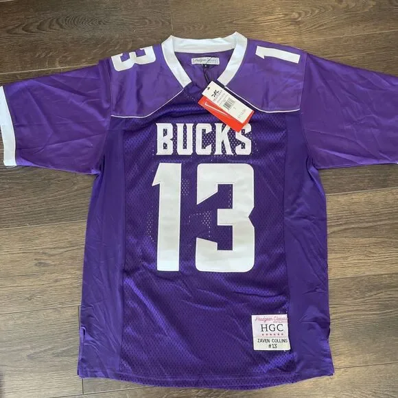 NWT Headgear Classics Zaven Collins #13 Hominy HS Bucks Football Jersey Men’s S