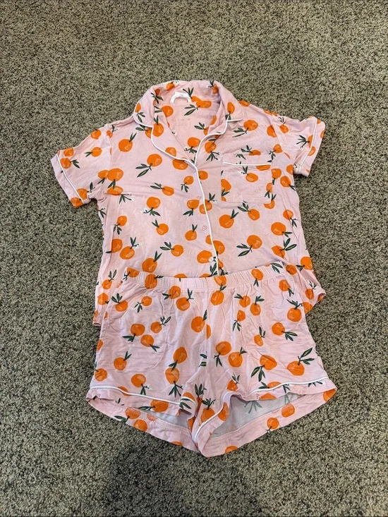kate spade Pink & Orange Citrus Short PJ Set