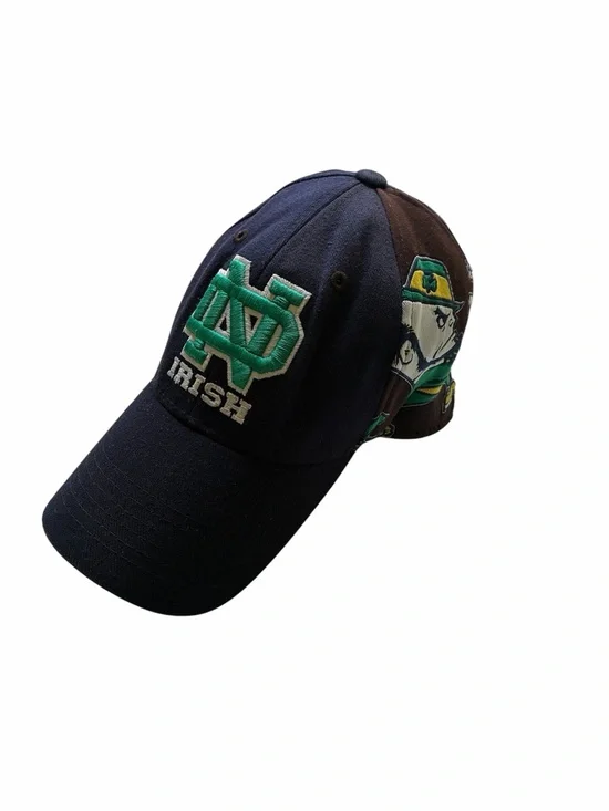 Top of the World Notre Dame Navy Green Brown Irish Logo Hat