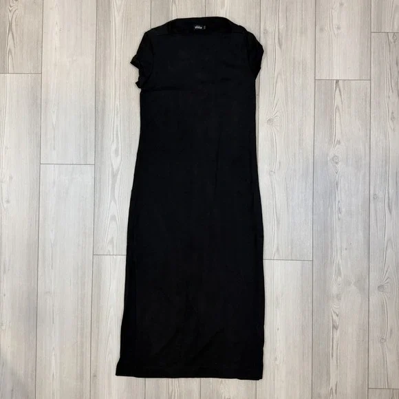 Kate Spade Saturday Black Maxi Dress Women's Size Medium Cotton‎