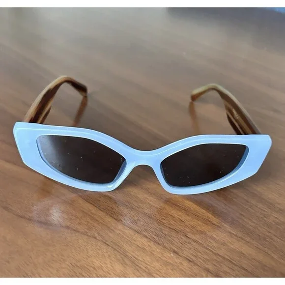 Giselle  8GSL22638 Women's Cat Eye Sunglasses Blue Frame Black Tinted Cat.2