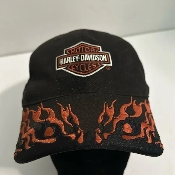 Vintage Y2K 2006 Harley-Davidson Flames Hat fitted size large