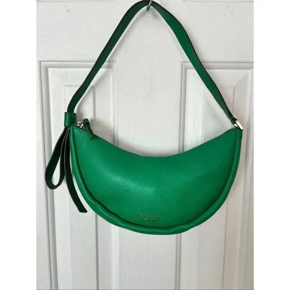 Kate Spade New York Smile Leather Small Shoulder Bag Yucca green color RARE