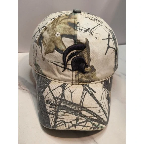 Top of the World Michigan State Spartans Camo Hat Mens Real Tree Adjustable Cap