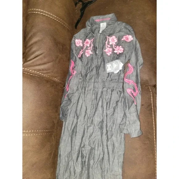Disney‎ store mulan cherry blossom dragon one piece romper outfit size 11 12 nwt