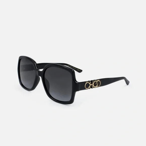 Jimmy Choo SAMMI/G 8079O Black Square Sunglasses 55mm P0328